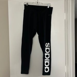 Adidas black leggings size large